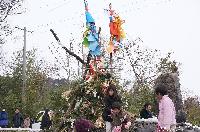 越のドンド焼 塩崎のオスガタ道祖神祭り（篠ノ井塩崎、長谷、越）県指定無形民俗文化財