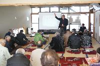 真田丸予習スペシャル講座 in 稲荷山公民館 稲荷山城築城の時代と真田信繁(幸村)　高村理事長の挨拶