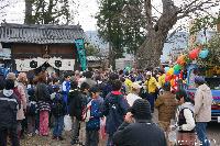 大頭祭 斎の森神社 一番頭　御供撒き(ごくまき) 平成27年
