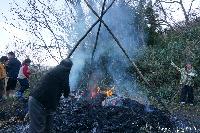 越のドンド焼 塩崎のオスガタ道祖神祭り（篠ノ井塩崎、長谷、越）県指定無形民俗文化財