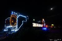 イルミネーション　千曲市体育館前　蒸気機関車