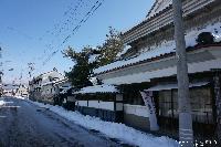 稲荷山 大雪と青空