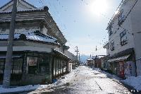 稲荷山 大雪と青空