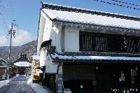 稲荷山 大雪と青空
