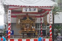 稲荷山祇園祭　お仮屋　長野信用金庫稲荷山支店前