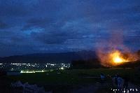 大池の百八灯（ひゃくはっと） 千曲市指定無形民俗文化財 と善光寺平の夜景