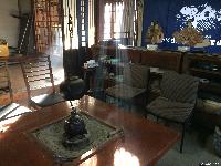 格子戸からもれる午後の光 稲荷山まち歩き情報センターにて