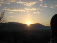 初日の出　稲荷山公園より