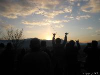 初日の出　稲荷山公園より